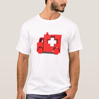 T-shirt ambulance rouge