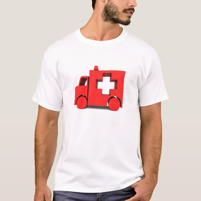 T-shirt ambulance rouge (Devant)