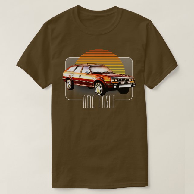 T-shirt AMC Eagle Retro Classic Lover Design (Design devant)