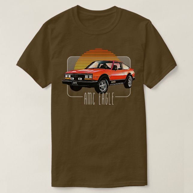 T-shirt AMC Eagle Retro Classic Lover Design 1 (Design devant)