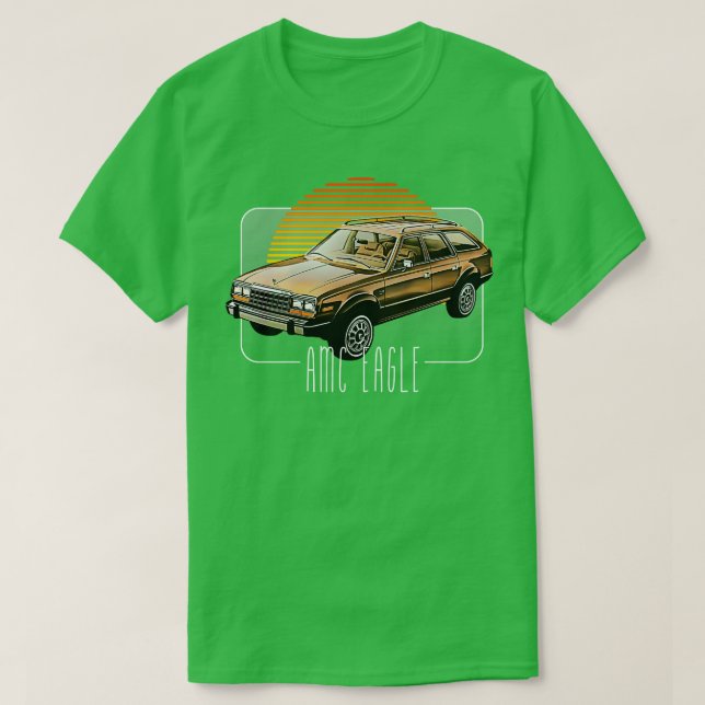 T-shirt AMC Eagle Retro Classic Lover Design 2 (Design devant)