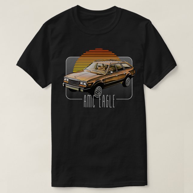 T-shirt AMC Eagle Retro Classic Lover Design 2 (Design devant)
