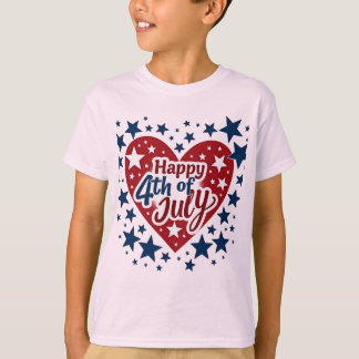 T-shirt Ame américaine : Vibes 4 juillet classiques