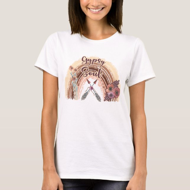 T-shirt Âme Bohème Gitane (Devant)