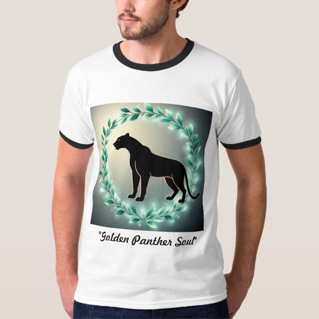 T-shirt Âme de panthère dorée (Devant)