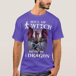 T-shirt Âme D'Un Coeur De Sorcière D'Un Tee De Dragon Drôl