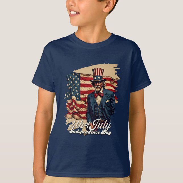 T-shirt Âme fière du 4 juillet (Devant)