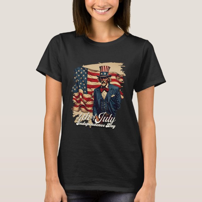T-shirt Âme fière du 4 juillet (Devant)