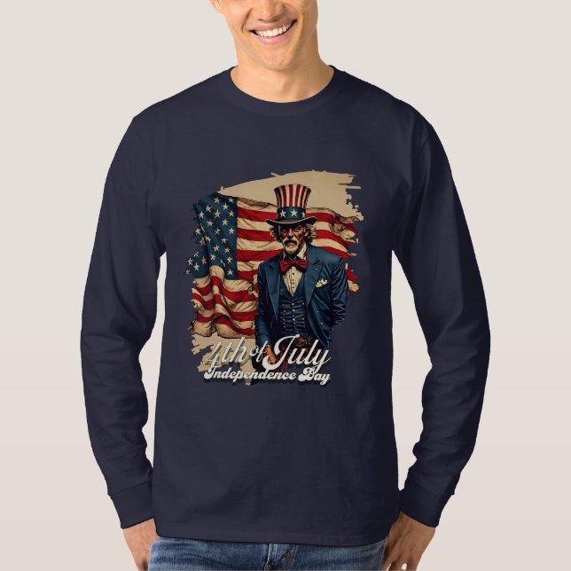 T-shirt Âme fière du 4 juillet (Devant)