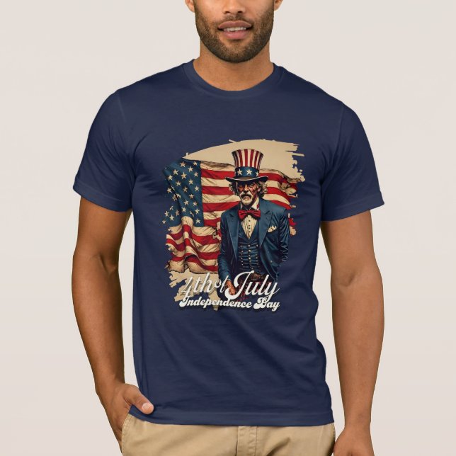 T-shirt Âme fière du 4 juillet (Devant)