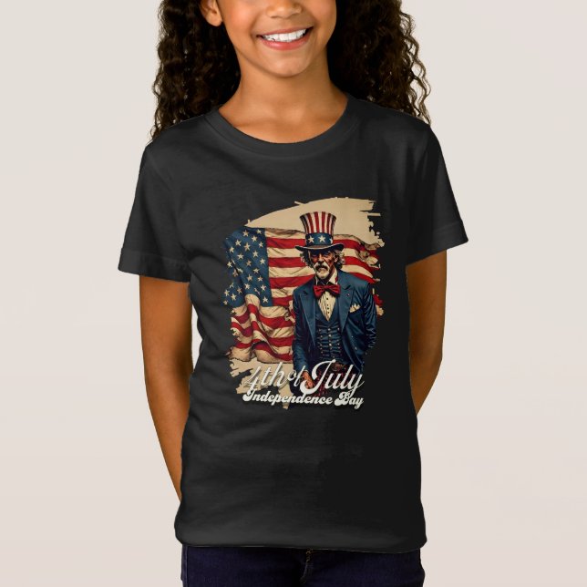 T-Shirt Âme fière du 4 juillet (Devant)