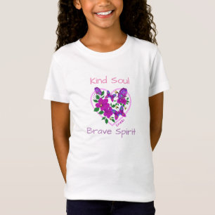 T-Shirt Âme gentille esprit courageux fleur sauvage libre