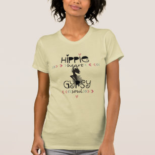 T-shirt Âme hippie de gitan de coeur