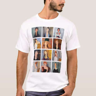 T-shirt Amedeo Modigliani - Collage de chefs-d'oeuvre