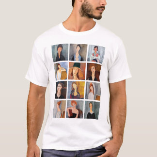 T-shirt Amedeo Modigliani - Collage de chefs-d'oeuvre
