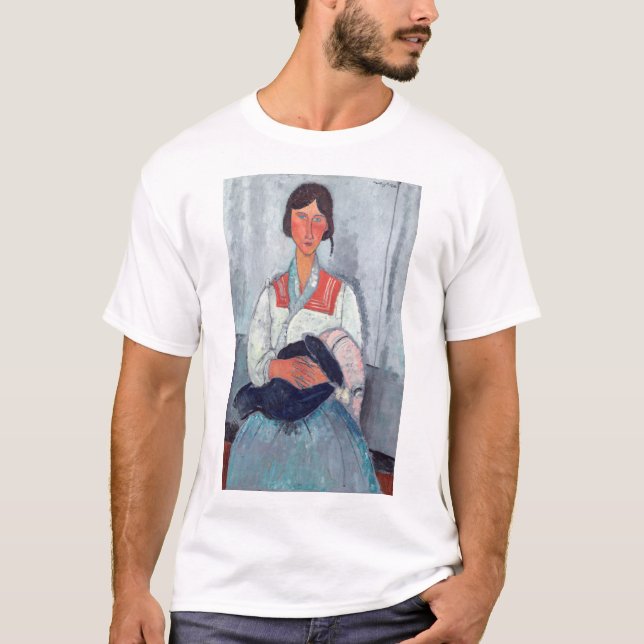 T-shirt Amedeo Modigliani - Femme tzigane avec bébé (Devant)