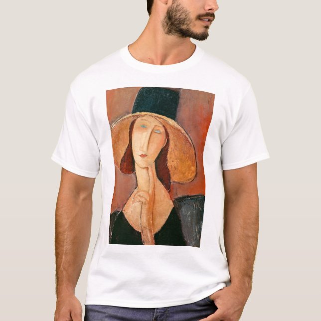 T-shirt Amedeo Modigliani - Jeanne Hebuterne en grand Casq (Devant)