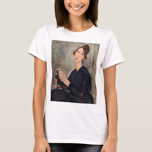 T-shirt Amedeo Modigliani - Portrait de Dedie Hayden (Devant)