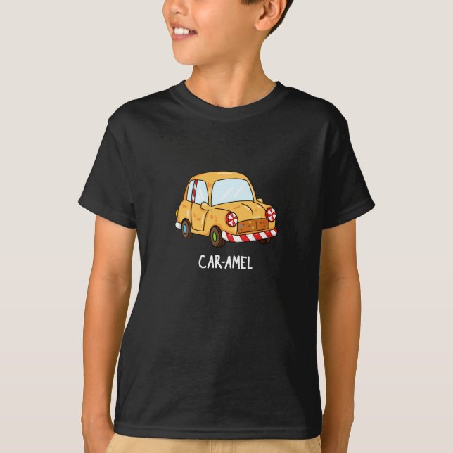 T-shirt Amel de voiture Funny Candy voiture Pun Dark BG (Devant)
