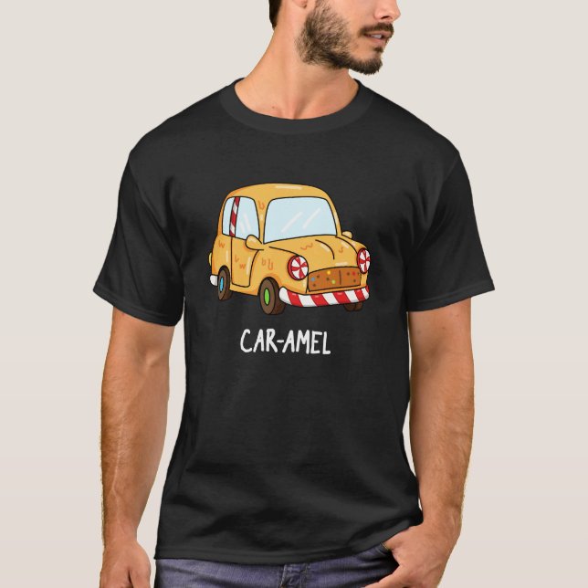 T-shirt Amel de voiture Funny Candy voiture Pun Dark BG (Devant)