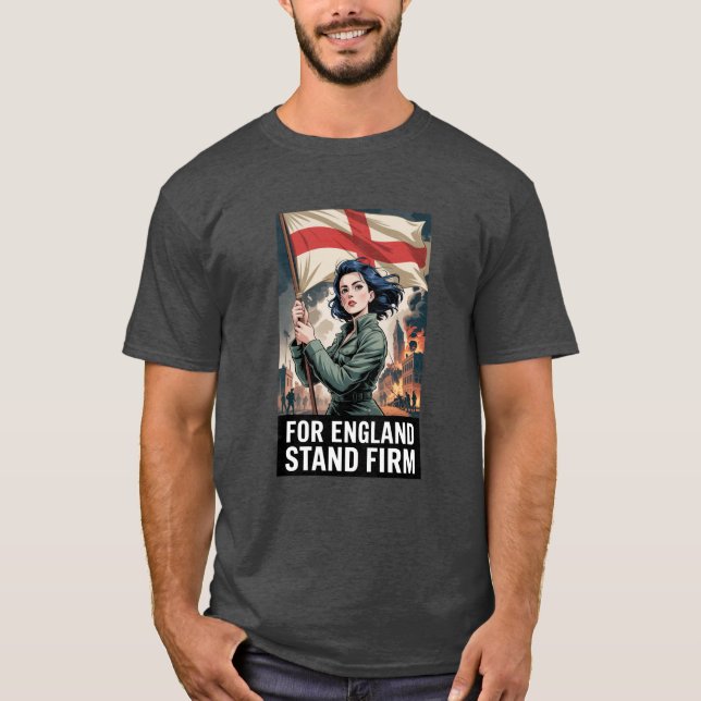 T-shirt Amelia Angleterre Royaume-Uni Drapeau de Saint-Geo (Devant)