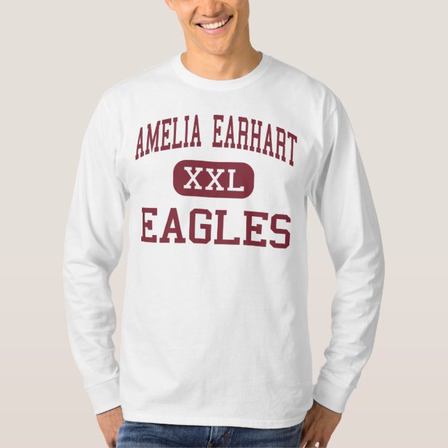 T-shirt Amelia Earhart - Eagles - milieu - rive (Devant)