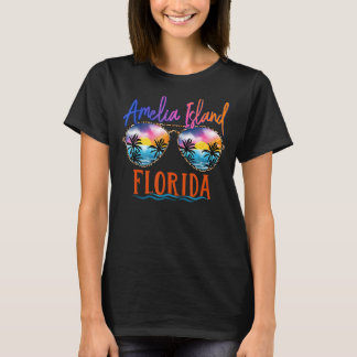 T-shirt Amelia Island Floride Lunettes de soleil Famille C