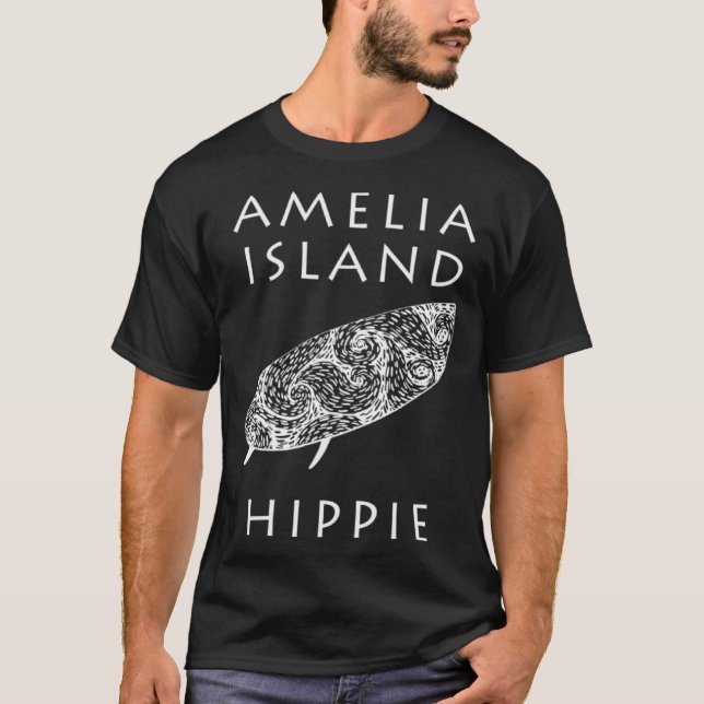 T-shirt Amelia Island Surf Hippie (Devant)