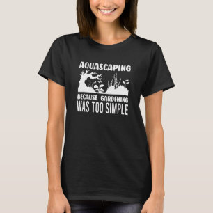 T-shirt Aménagement de jardin simple hardscape et softscap