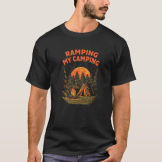 T-shirt Aménagement de mon camping randonnée faune randonn