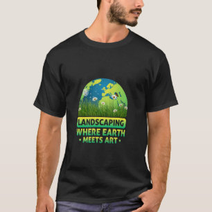 T-shirt Aménagement paysager Citation Aménageur paysagiste