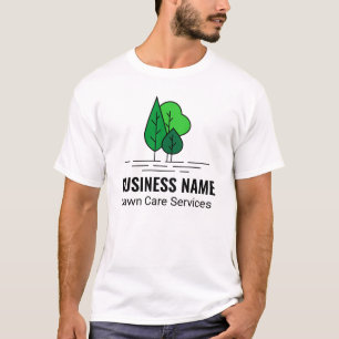 T-shirt Aménagement paysager d'arbres minimaliste vert Ent