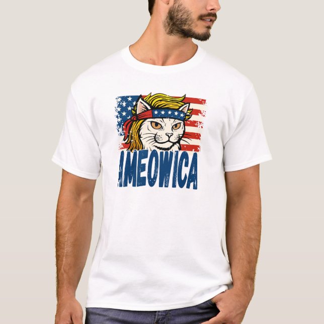T-shirt Ameowica Cat (Devant)
