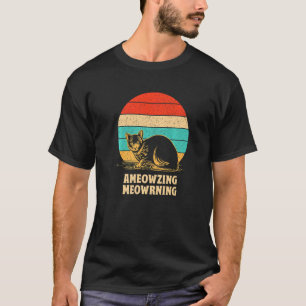 T-shirt Ameowzing Meowrning Maman Chat Beau Papa Chat Mign