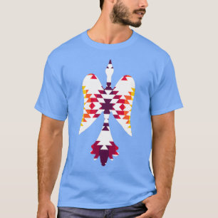 T-shirt AméramAméricain Blanc couleur feu Design Waterbird