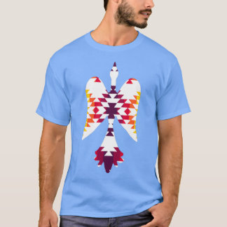 T-shirt AméramAméricain Blanc couleur feu Design Waterbird