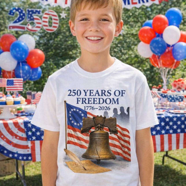 T-shirt America 250 Anniversary Liberty Bell Kids  (Créateur téléchargé)