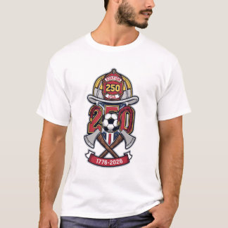 T-shirt America 250 & Coupe du Monde 2026 Édition Pompiers