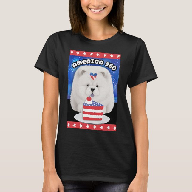T-Shirt AMERICA 250 Cream Chow (Devant)