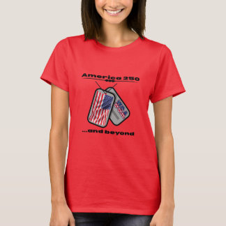 T-shirt America 250 | Étiquettes de chien | Drapeau améric