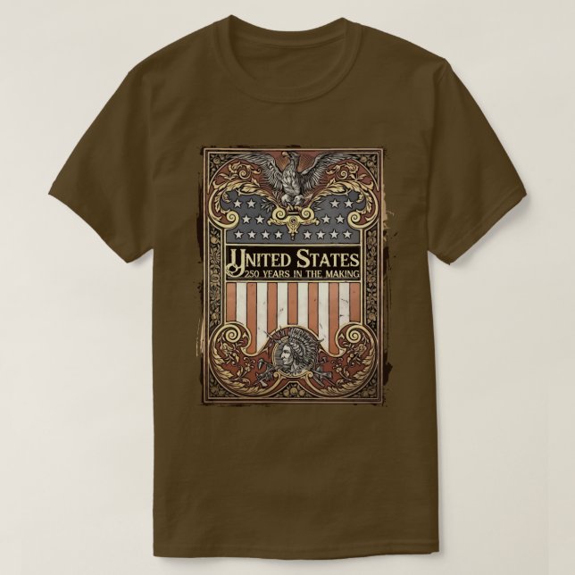 T-SHIRT AMERICA 250TH ANNIVERSARY (Design devant)