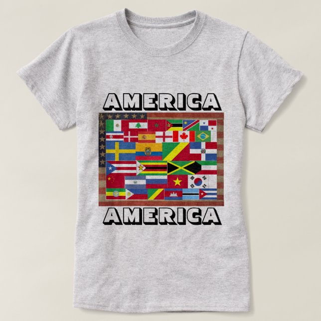 T-shirt AMERICA AMERICA (Design devant)