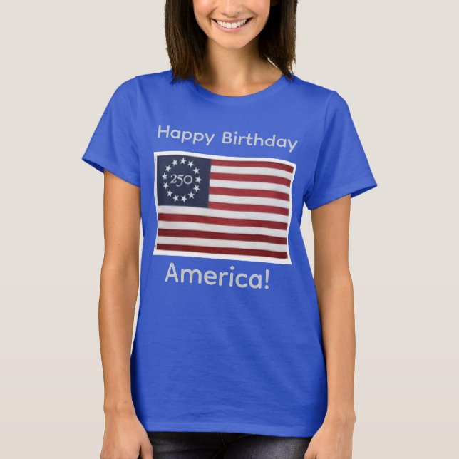 T-shirt America Birthday 250 (Devant)
