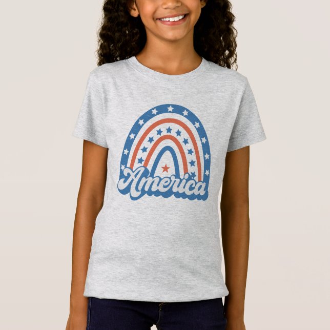 T-Shirt America Boho Retro (Devant)