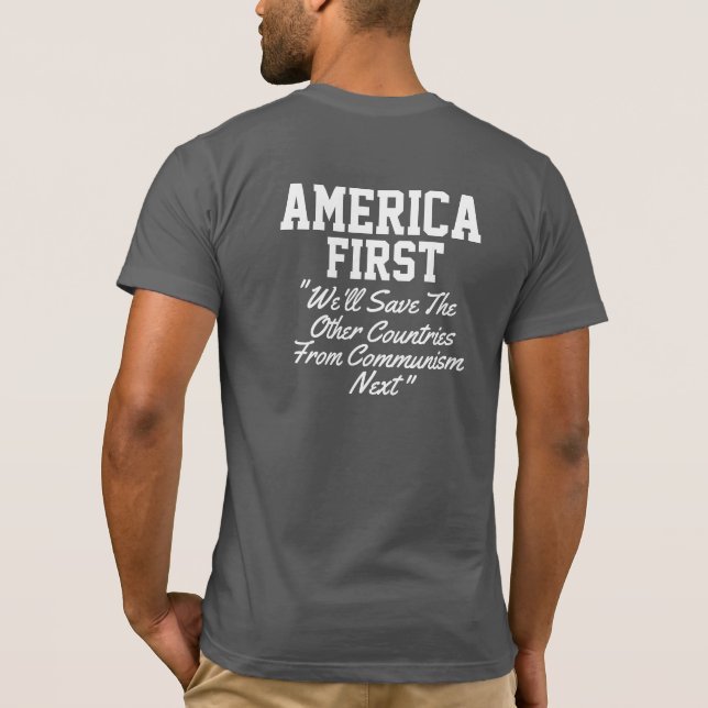 T-shirt America First (Dos)