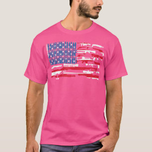 T-shirt America Flag Usa Rifles Murica Libertarian