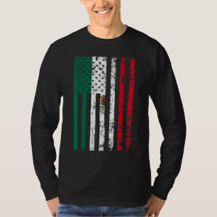 T-shirt America Mexique Drapeau Mexicain Rots Américain 2