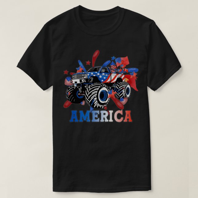 T-shirt America Monster Truck (Design devant)