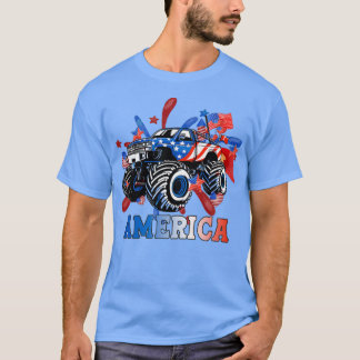 T-shirt America Monster Truck 4 juillet
