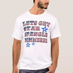 T-shirt America Patriotic Star Spangle Hammered Chemise